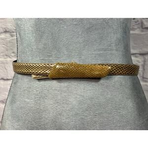 Vintage Sunco Sleek Snakeskin Belt